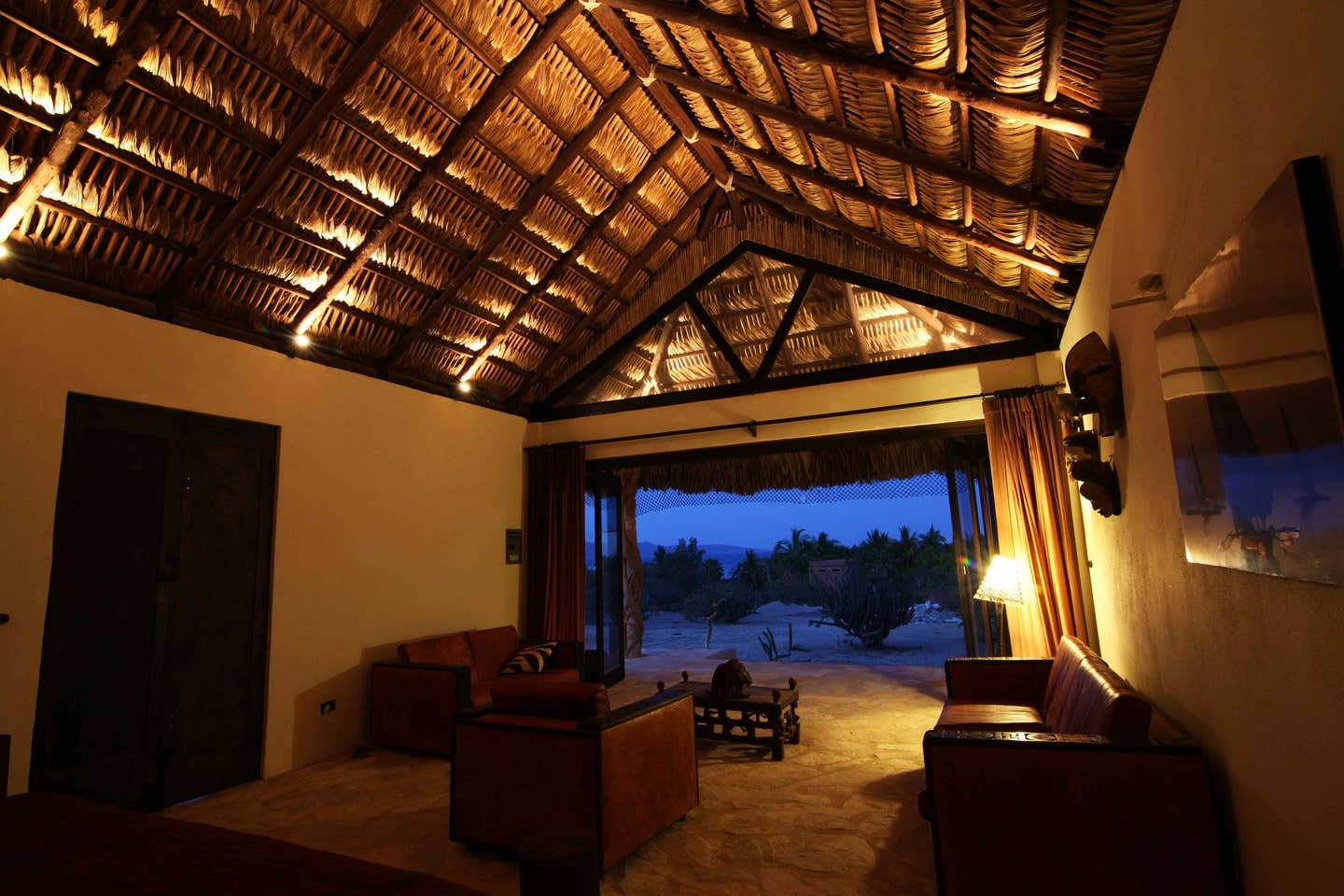 Open-air living at twilight