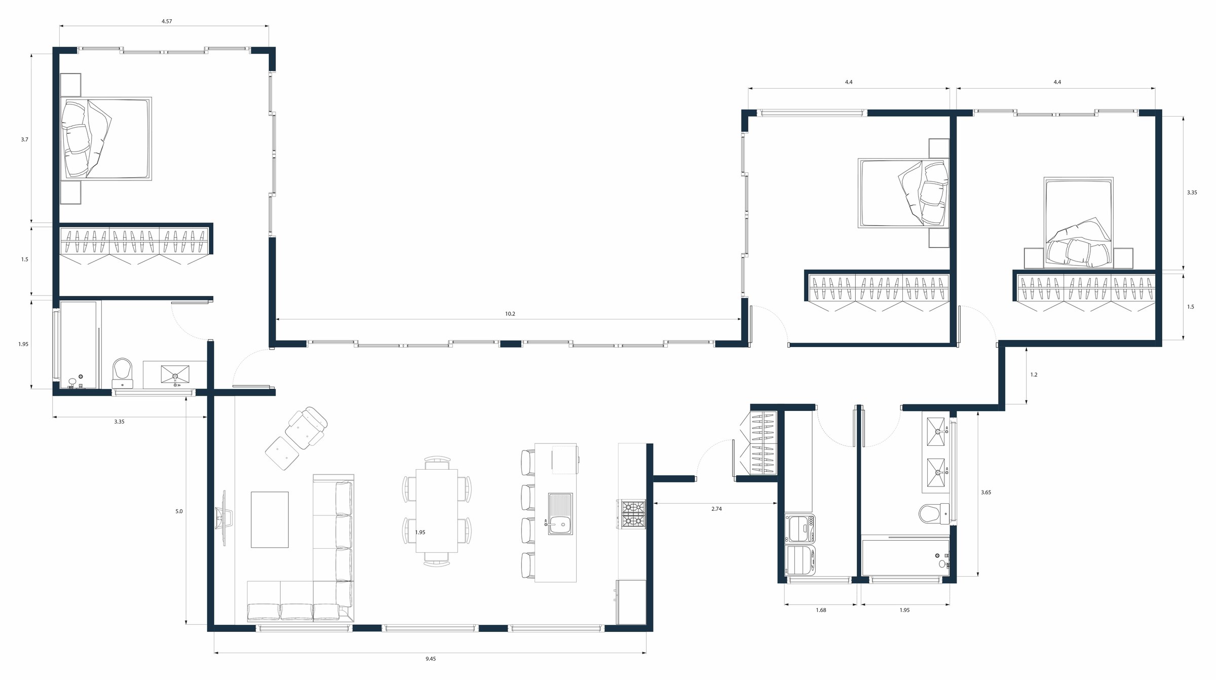 Floor plan · Dimensioned