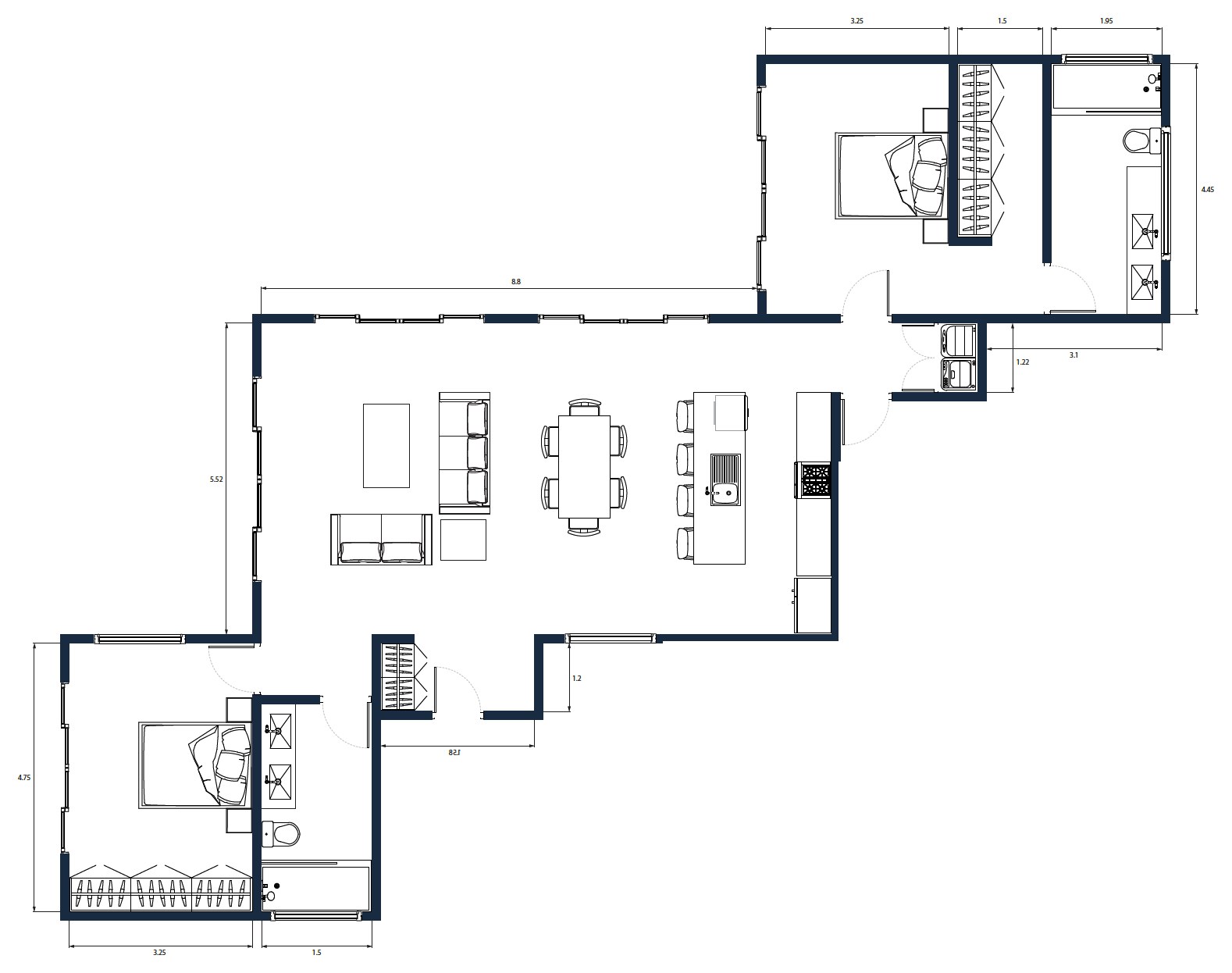 Floor plan · Dimensioned