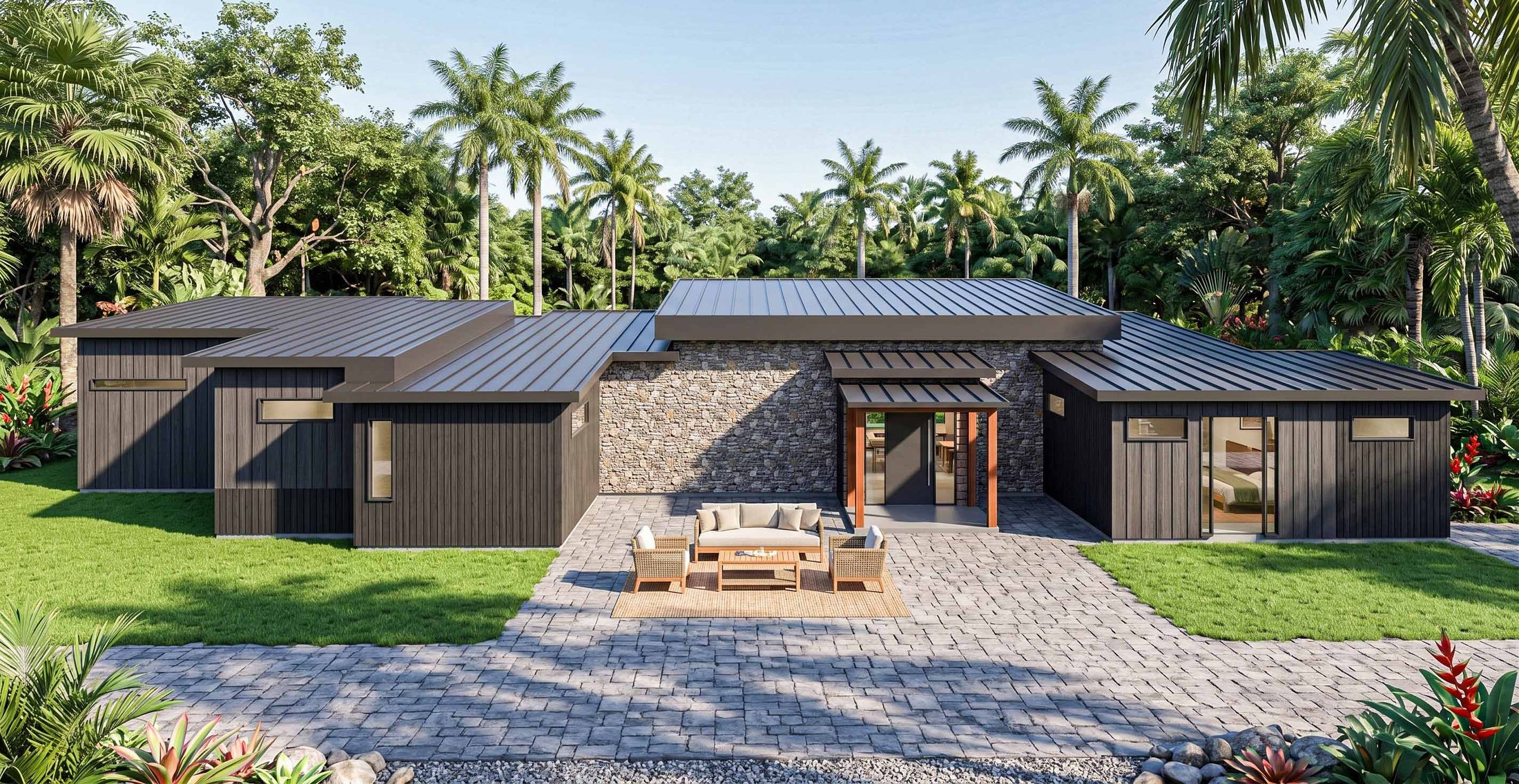 Exterior · Front courtyard