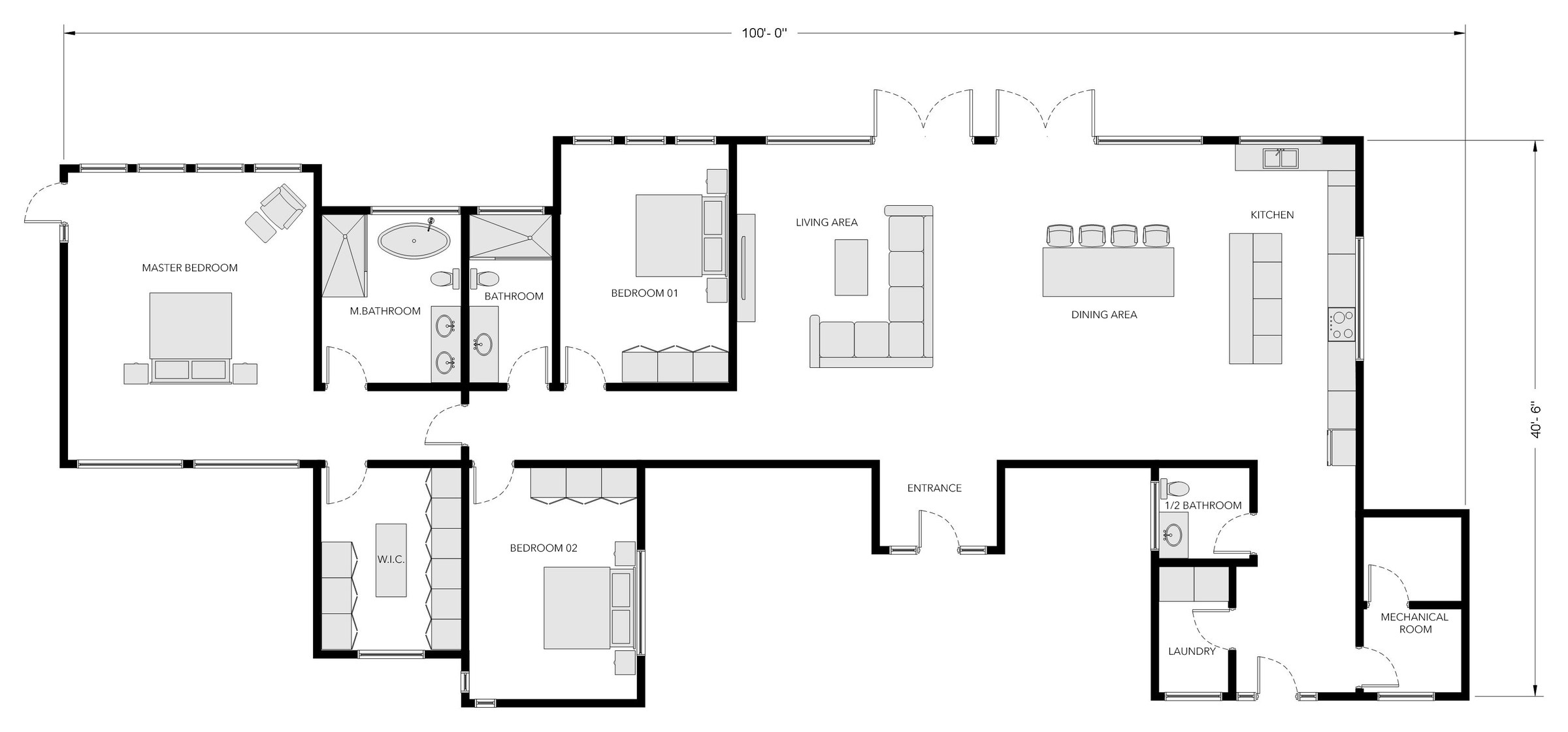 Floor plan · Dimensioned